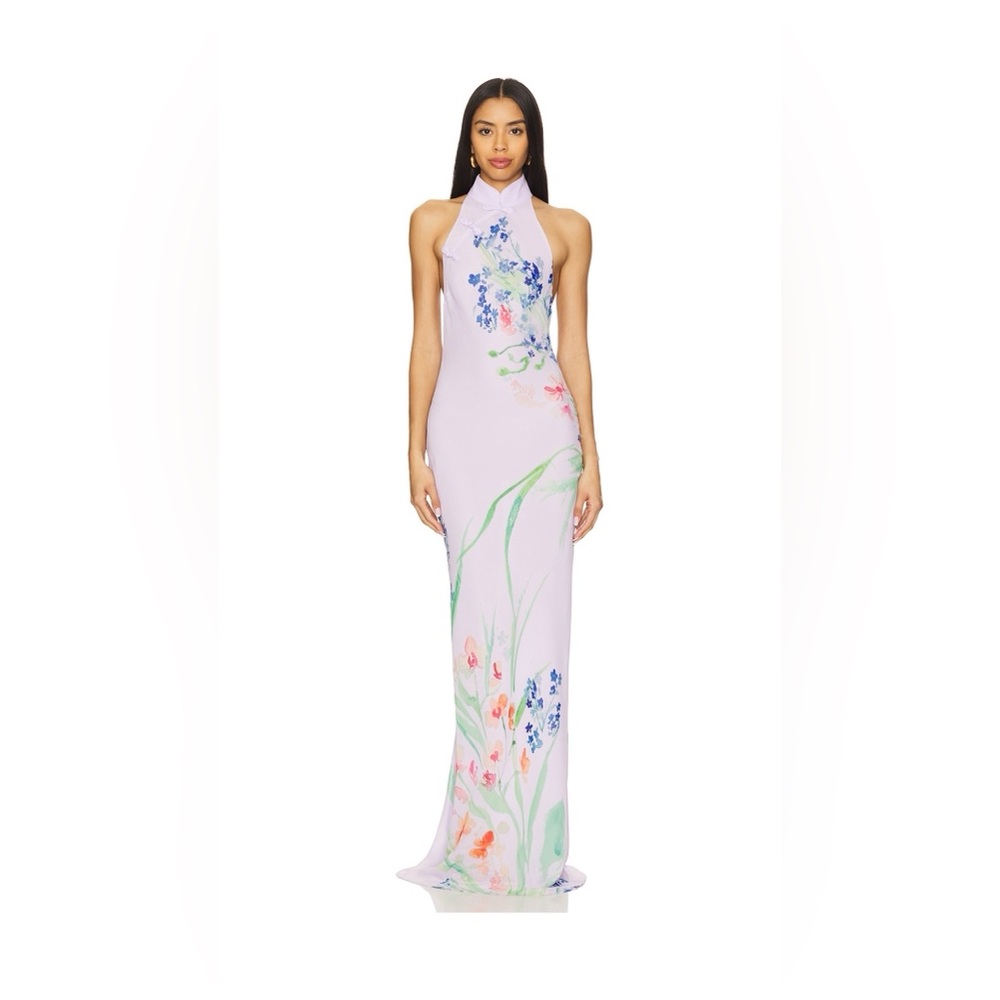 Floral Maxi Dress in Lavender